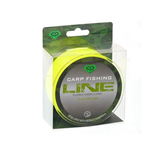 Волосінь Carp Pro Carp Fishing Line Fluo Yellow 1000 м 0.37 мм з флуорокарбоновим покриттям (CP5110-035)