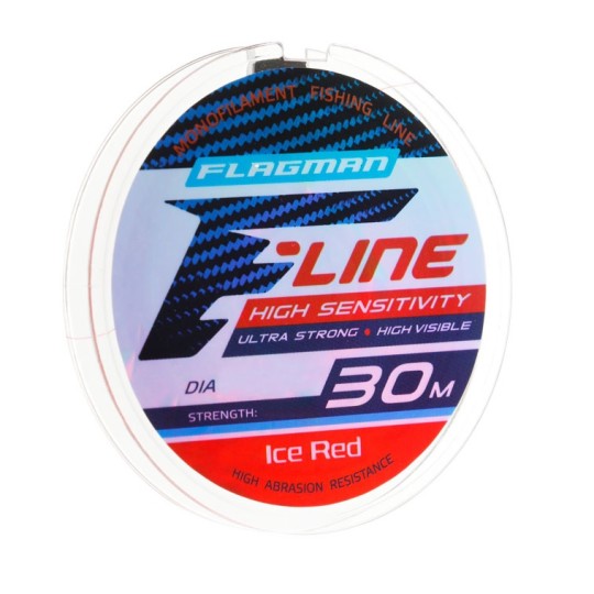 Волосінь Flagman F-Line Ice Red 0.16 мм 30 м (27030-016)