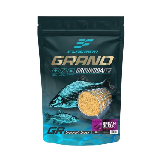 Прикормка Flagman Grand Bream Black 2025 900 г (FGRGB0002)