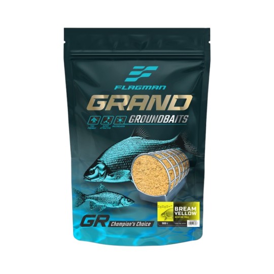 Прикормка Flagman Grand Bream Yellow 2025 900 г (FGRGB0004)
