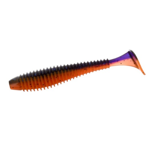Віброхвіст Flagman Mystic Fish Fat 3.8" #0502 Violet/Orange (FMFF38-0502)