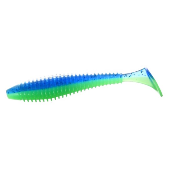 Віброхвіст Flagman Mystic Fish Fat 3.8" #1 Violet Lime Belly (FMFF38-1)
