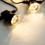 Гирлянда "Лампы", 100 LED, 2,7м, теплый белый цвет, уличная, LD100WW-10PB