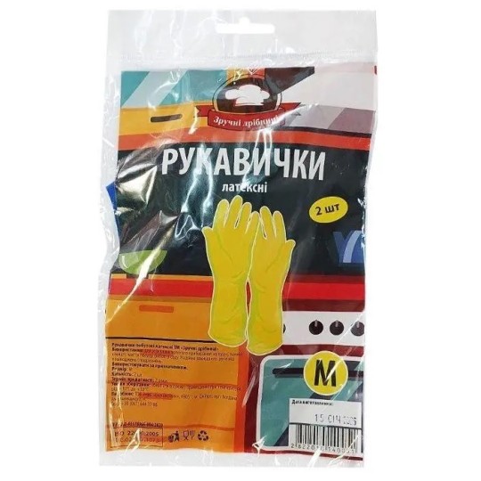 Перчатки латексные Удобные мелочи М (MPH048504)