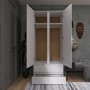 Розпашна шафа Еверест Лайт ШЛ-2 900х520х2080 мм Німфея альба