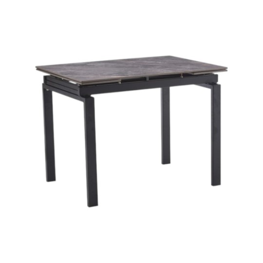 Стол обеденный Микс Мебель Орион XS-1306 100/150х70х76 см чёрный/Армани грей