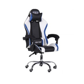 Кресло VR Racer Dexter Frenzy черный/синий (546483)