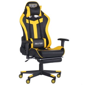 Кресло VR Racer Dexter Rumble черный/желтый (546945)
