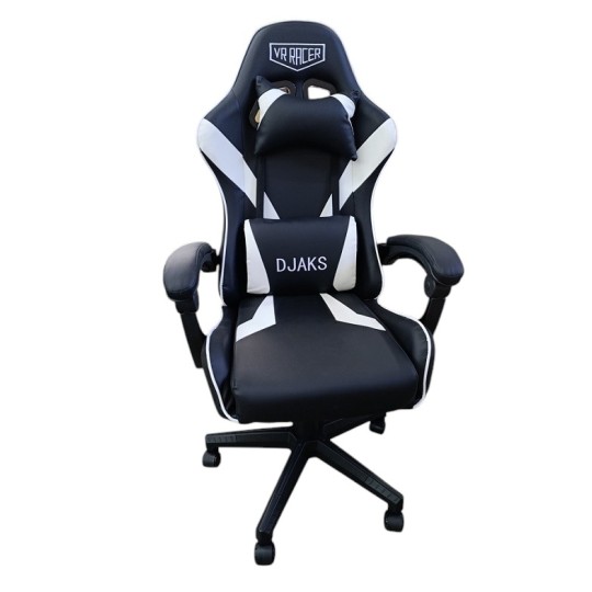 Кресло AMF VR Racer Dexter Djaks черный/белый (553936)