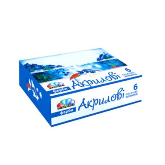 Фарби акрилові Гамма Захоплення 6 кольорів 10 мл (221036)