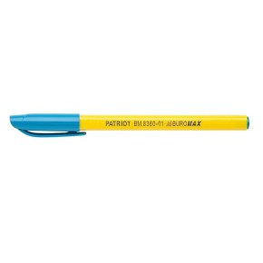 Ручка масляна Buromax синя з резин. грипом BM.8360-01