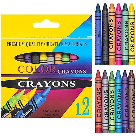 Воскові олівці Crayons 2688A 12 кольорів (112587)