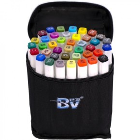 Набір скетч-маркерів 40 кольорів BV800-40 у сумці
