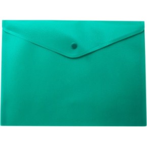 Папка конверт А4 на кнопке, полупрозрачная, зеленый (BM.3925-04)