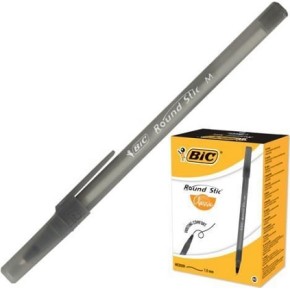 Ручка "Round Stic" чорна 0.32 мм зі штрих-кодом на штуку (bc9205681)