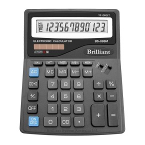 Калькулятор Brilliant BS-888М 12 розрядів 2 живлення