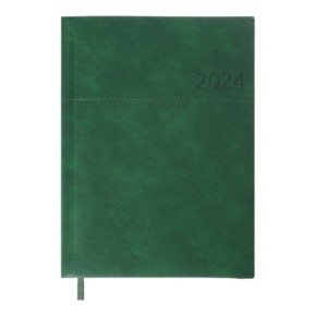Еженедельник датированный 2024 ORION A5 зеленый искусственная кожа/поролон BM.2711-04