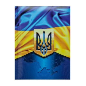 Блокнот UKRAINE 80 листов А5 клетка темно-синяя (BM.24582101-03)