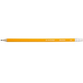 Олівець графітовий HB з гумкою Buromax жовтий BM.8500