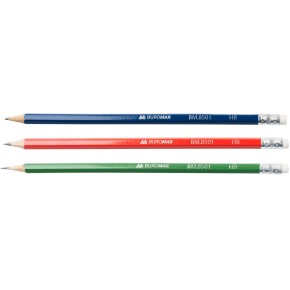 Олівець графітовий HB з гумкою Buromax BM.8501