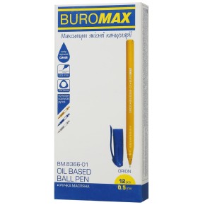 Ручка масляная Buromax синяя BM.8366-01