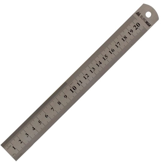 Линейка Buromax стальная 20 см (BM.5810-20)