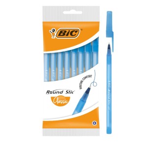 Набор шариковых ручек BIC Раунд Стик 8 штук (bc928497)