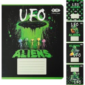 Зошит шкільний Zibi Kids Line UFO 24 аркуші ліна (ZB25.1771L)