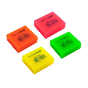 Ластик Buromax Неон 40х35х14 мм (BM.1123)