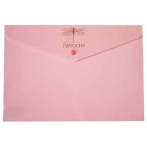 Папка-конверт Buromax Pastel А4 на розовой кнопке (BM.3953-10)