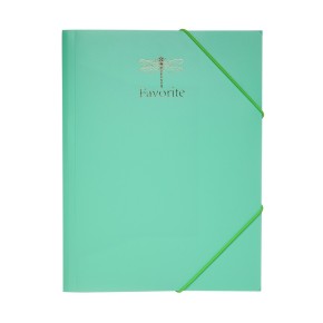 Папка пластиковая Buromax Pastel А4 на резинках мятный (BM.3954-38)