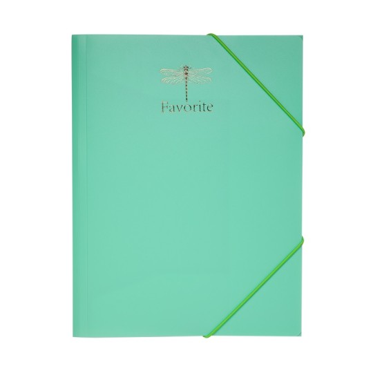 Папка пластиковая Buromax Pastel А4 на резинках мятный (BM.3954-38)