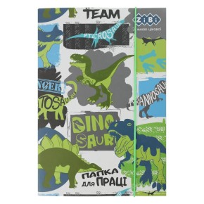 Папка для праці ZiBi Kids Line Dino А4+ на гумках 30х21.2х2.8 см (ZB.14913)