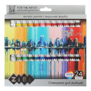 Краски акриловые ZiBi ART Line 24 цвета 12 мл (ZB.6664)