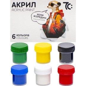 Набір акрилових фарб 7С: 6 кольорів 10 мл (7C50601)