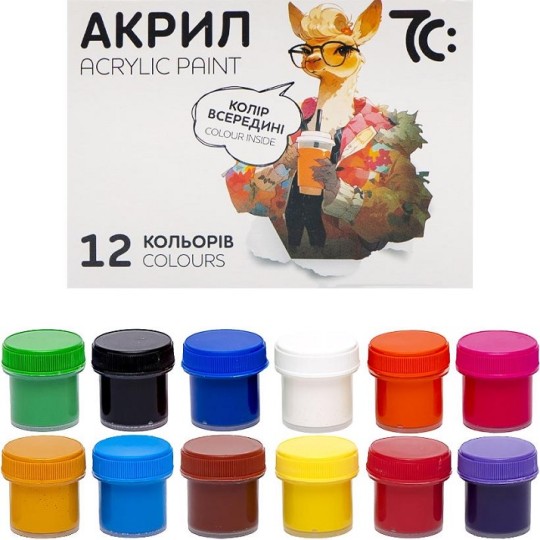 Набір акрилових фарб 7С: 12 кольорів 10 мл (7C51202)