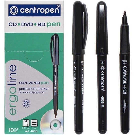 Линер Centropen черный CD 2606/4606
