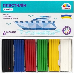 Пластилин Гамма Мозаика 6 цветов 90 г