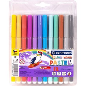 Фломастеры Centropen Пастель 12 цветов (7550/12)