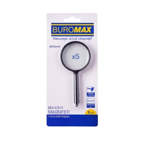 Лупа Buromax 50 мм чорна (BM.4301)