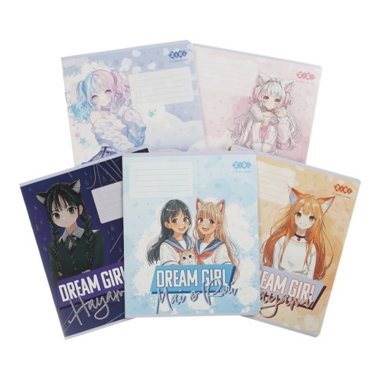 Тетрадь школьная Zibi Kids Line Anime 12 листов клетка (ZB 25.1754K)