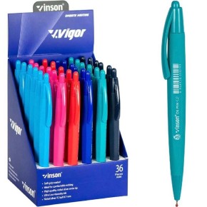 Ручка масляная Vigor Vinson синяя G2