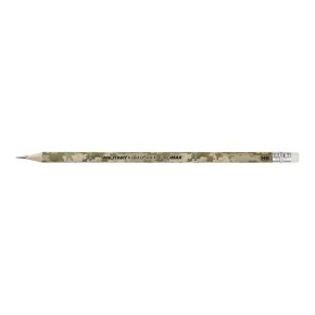 Олівець графітовий Buromax Military з гумкою (BM.8528)