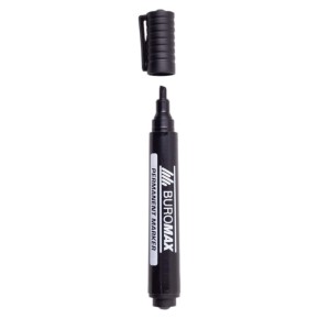 Маркер водостойкий Buromax 1-4.6 мм черный (BM.8707-01)