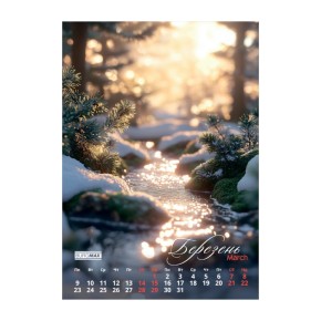 Календар Buromax Seasons landscape настінний A3 2026 р (BM.210603)