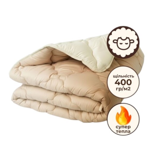 Одеяло Ideia Woolly шерстяное зимнее 140х210 см