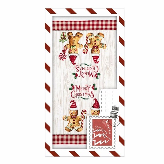 Подарунковий набір рушничків Ardesto Christmas Gingerbread 38х63 см 2 штуки (ART3863HGB)