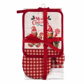Подарунковий набір для кухні Ardesto Christmas Gingerbread 3 предмети (ART14HGR)