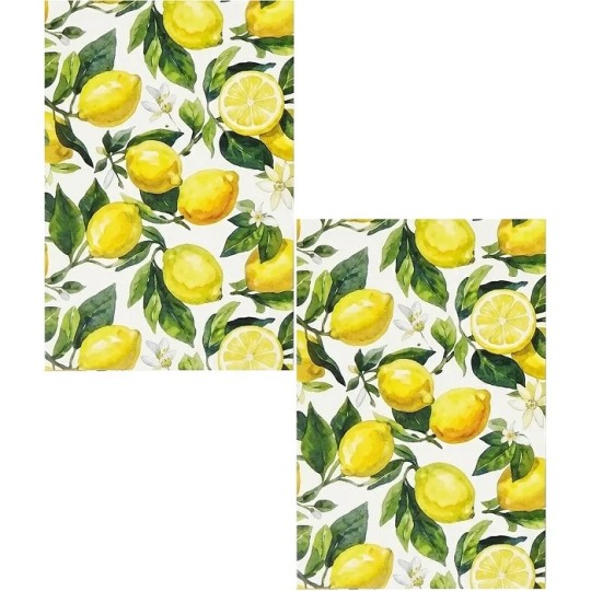 Набір рушників для кухні Ardesto Sicilian lemon 2 штуки 38х63 см зелений (ART3863LM)