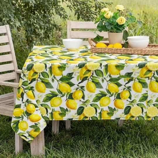Скатертина Ardesto Sicilian lemons 120х140 см зелений (ART07LM)